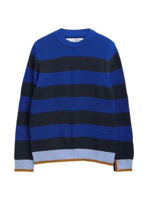 Barbour x Paul Smith Southwold striped sweater Blue MKN1724