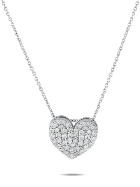 LB Exclusive heart diamond necklace Silver MF36031326