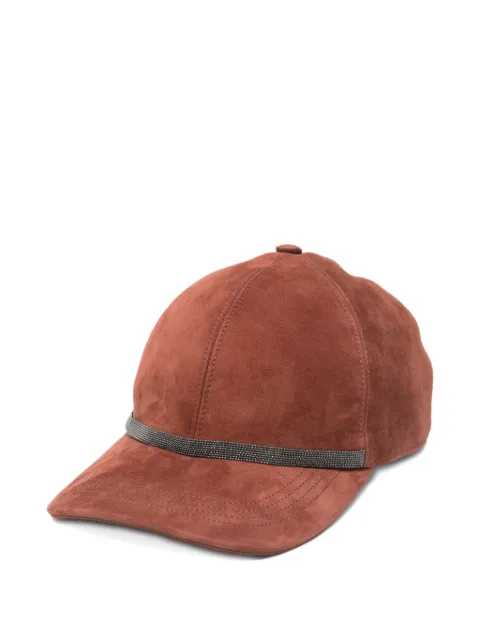 Brunello Cucinelli bead-detail hat Red MCAP9F151C4182