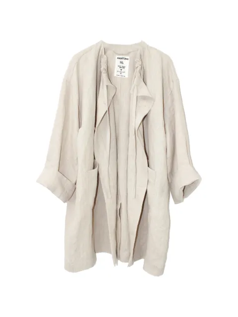 Anntian patch-pocket trench coat Neutrals 150062