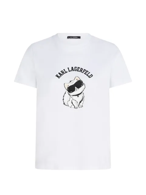 Karl Lagerfeld Ikon Choupette T-shirt White B3W17100100