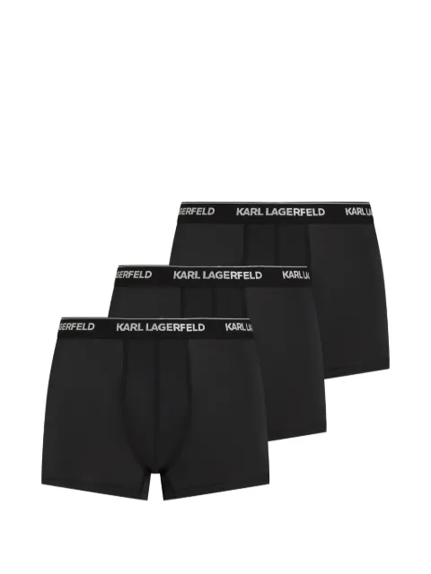 Karl Lagerfeld logo-waistband boxers (set of three) Black B3M47003999