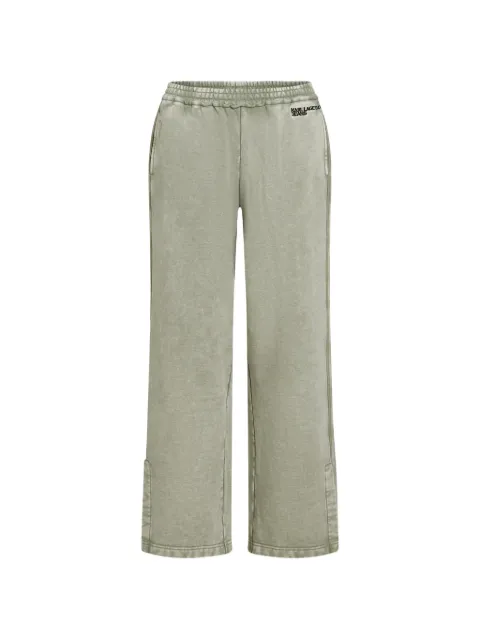 Karl Lagerfeld Jeans washed track pants Green B3W10025