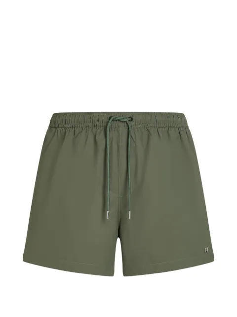 Karl Lagerfeld logo-detail swim shorts Green B1M46005158