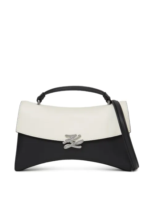 Karl Lagerfeld K/Autograph leather crossbody bag White B3W30317998