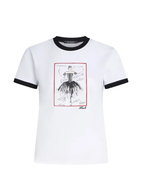 Karl Lagerfeld Le Ballet T-shirt White B3W17087100