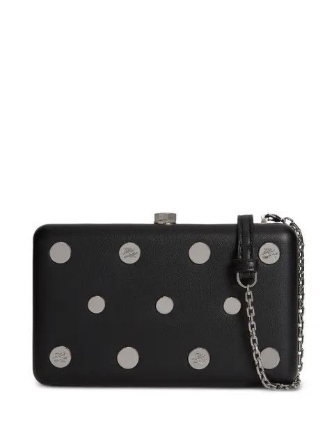 Karl Lagerfeld K/Soiree stud-embellished clutch Black B3W301091RC