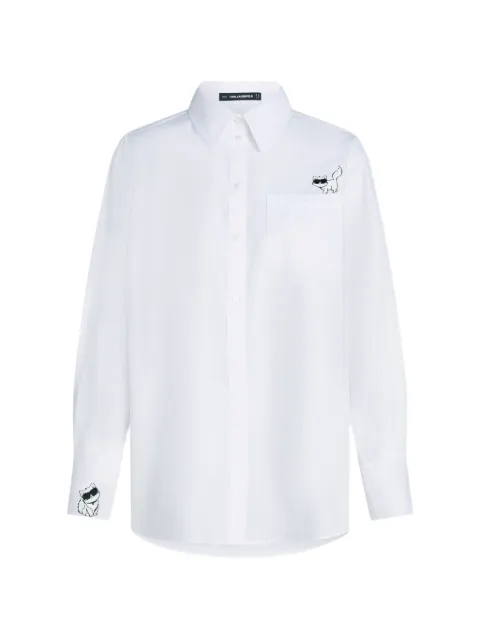 Karl Lagerfeld Ikon Choupette shirt White B3W11034100