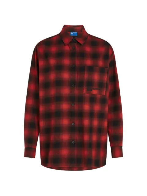 Karl Lagerfeld Jeans check-pattern cotton overshirt Red B3W11032C58
