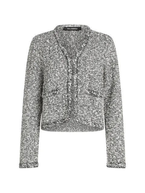 Karl Lagerfeld bouclé-knit cardigan White B3W18023B83