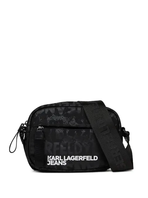 Karl Lagerfeld Jeans logo-print camera bag Black B3M30207A50