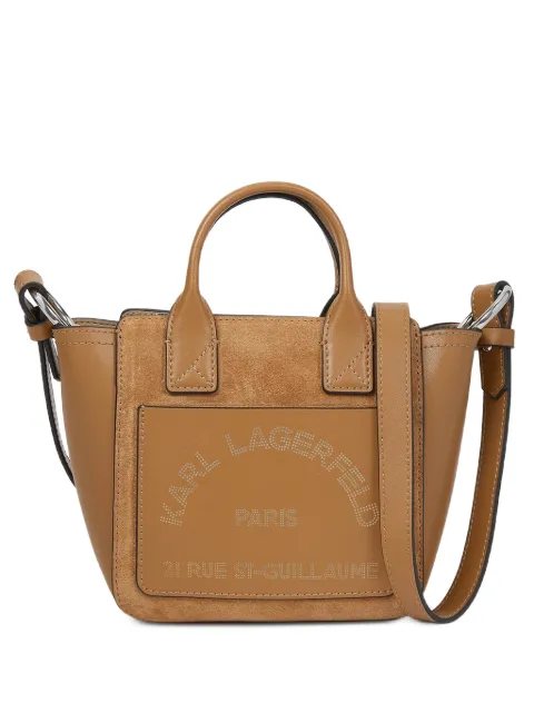 Karl Lagerfeld K/Daily mini suede tote bag Brown B3W303251XV