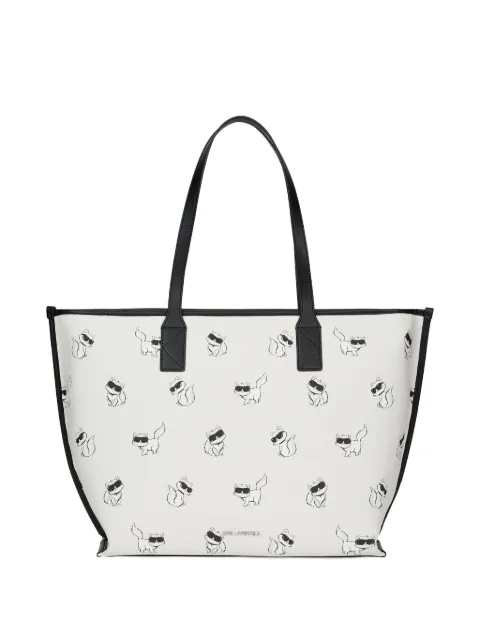 Karl Lagerfeld Ikon Choupette tote bag White B3W30349110