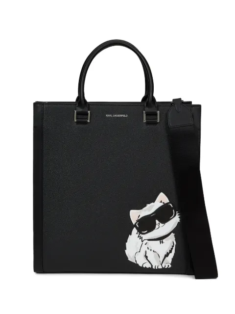 Karl Lagerfeld Ikon Choupette tote bag Black B3W30338999