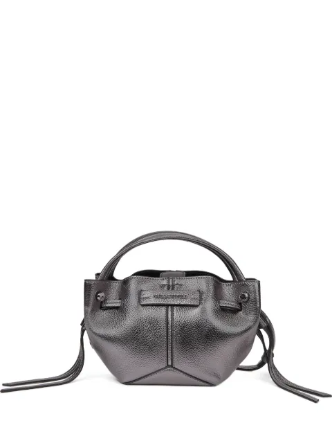 Karl Lagerfeld mini K/Pierced metallic bucket bag Silver B3W30356979