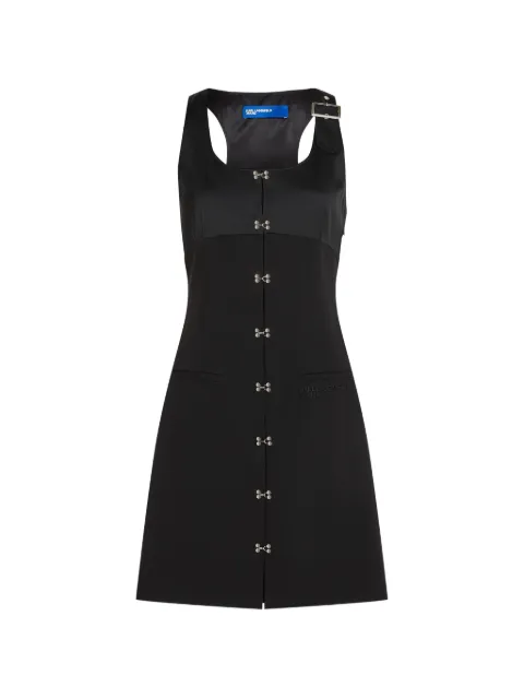 Karl Lagerfeld Jeans hook-and-eye buckle-strap mini dress Black B3W13016999