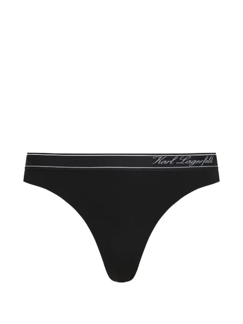 Karl Lagerfeld Hotel Karl stripe cotton briefs Black B3W47017999
