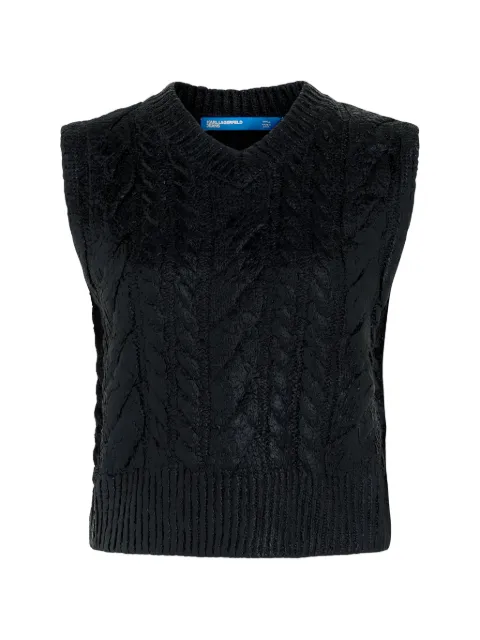 Karl Lagerfeld Jeans cable-knit sweater Black B3W18010999