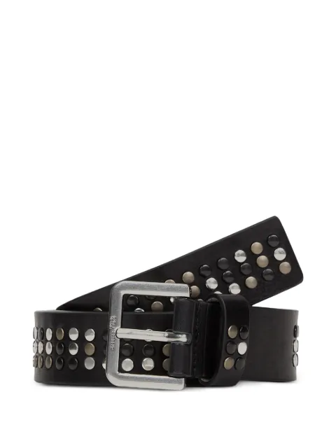 Karl Lagerfeld Jeans stud-embellished leather belt Black B3M33066