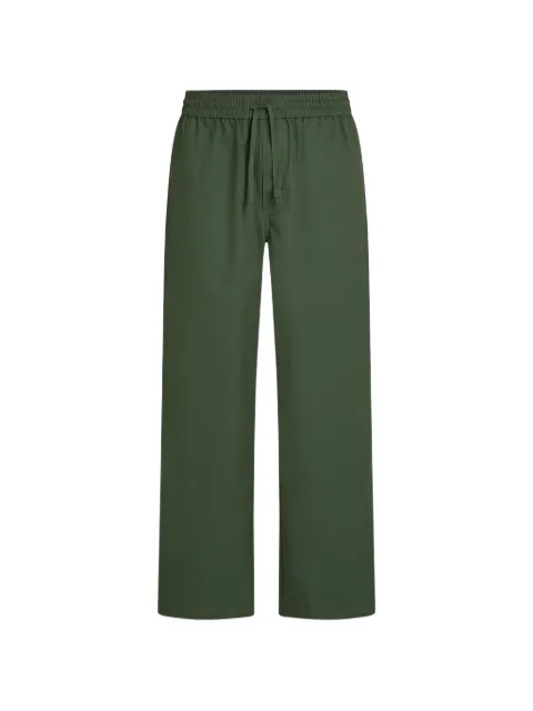 Karl Lagerfeld Jeans logo-embroidered drawstring trousers Green B3M100162PJ