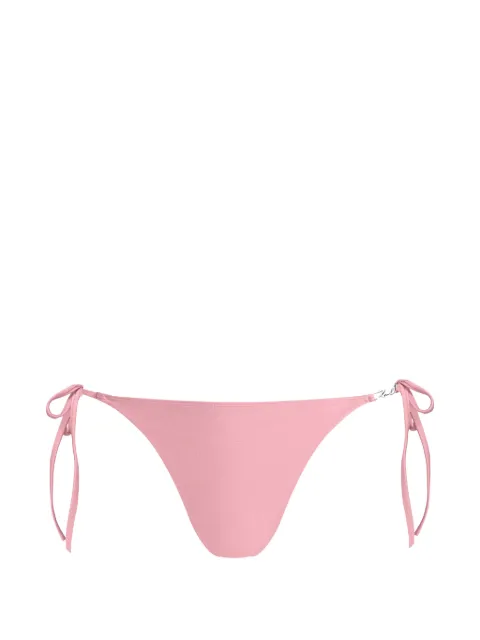 Karl Lagerfeld signature side-tie bikini briefs Pink A3W460101VJ