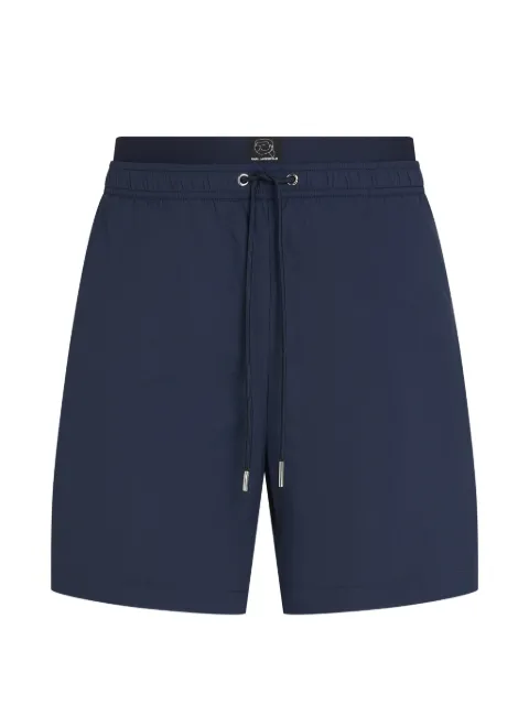 Karl Lagerfeld Ikon logo-detail swim shorts Blue B3M46001393