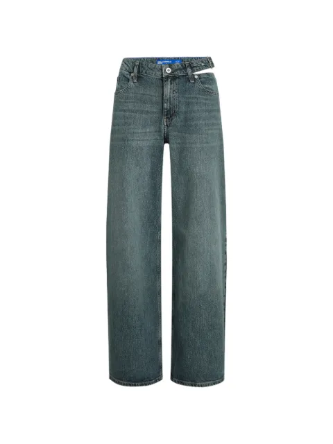 Karl Lagerfeld Jeans buckle cut-out jeans Blue B3W10047