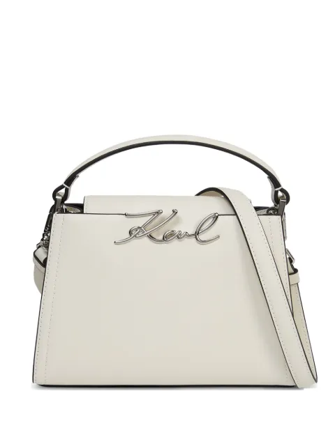 Karl Lagerfeld K/Signature top-handle crossbody bag Neutrals B3W30018110