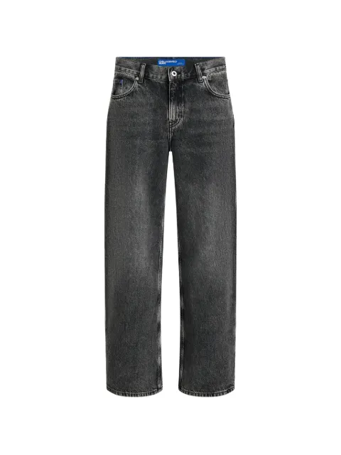 Karl Lagerfeld Jeans acid-wash wide-leg jeans Grey B3W100701BR