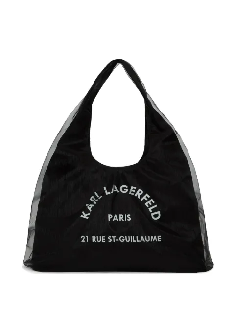 Karl Lagerfeld Rue St-Guillaume sling-mesh tote bag Black B3W50032999