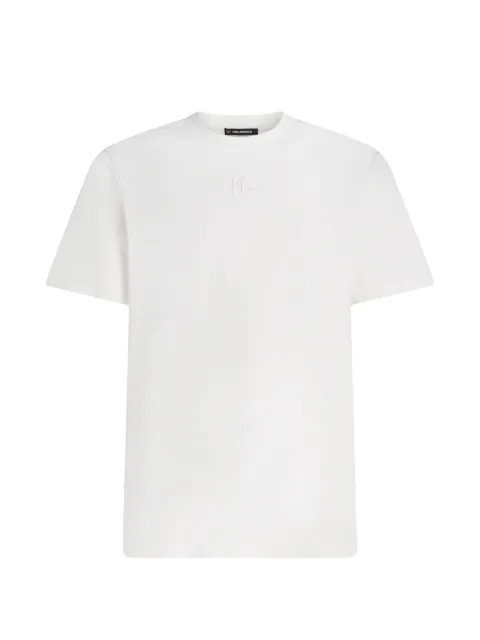 Karl Lagerfeld logo-embroidery T-shirt White B3M17045100
