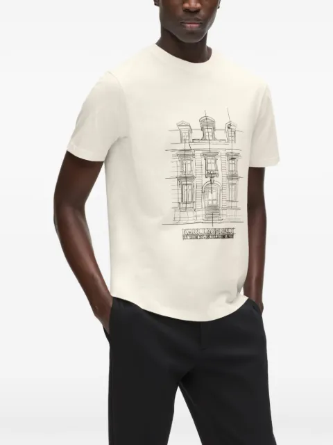Karl Lagerfeld Maison de Karl printed T-shirt Neutrals B3M17058B09
