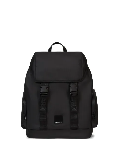 Karl Lagerfeld Jeans Venture buckled backpack Black B3M30213