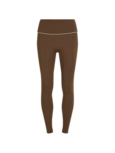 Karl Lagerfeld contrast-piping leggings Brown B3W440132QX