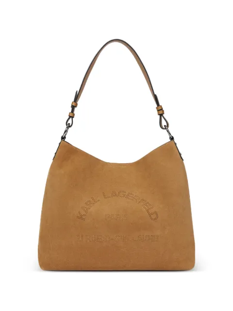 Karl Lagerfeld K/Daily perforated-logo shoulder bag Neutrals B3W303461XV