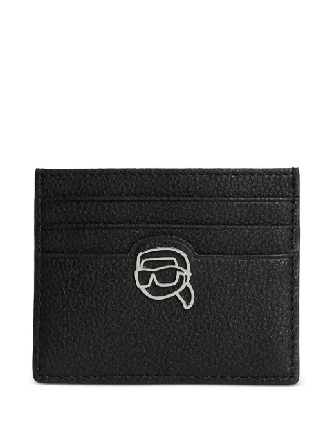 Karl Lagerfeld drawing-motif cardholder Black B3W32033999