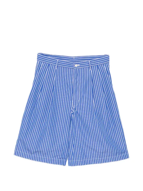 Comme Des Garçons Shirt striped shorts Blue FQP506