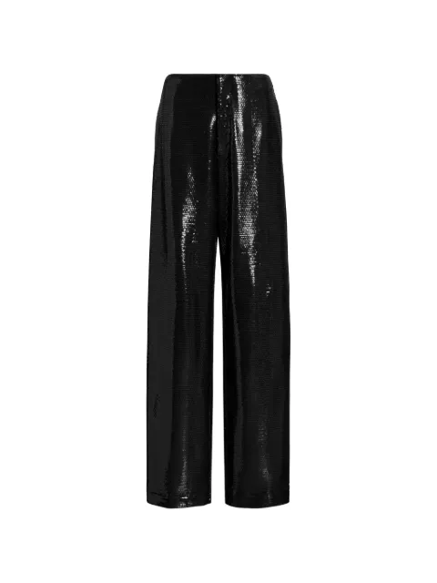 Alberta Ferretti sequin-embellished trousers Black AEF262U03096646