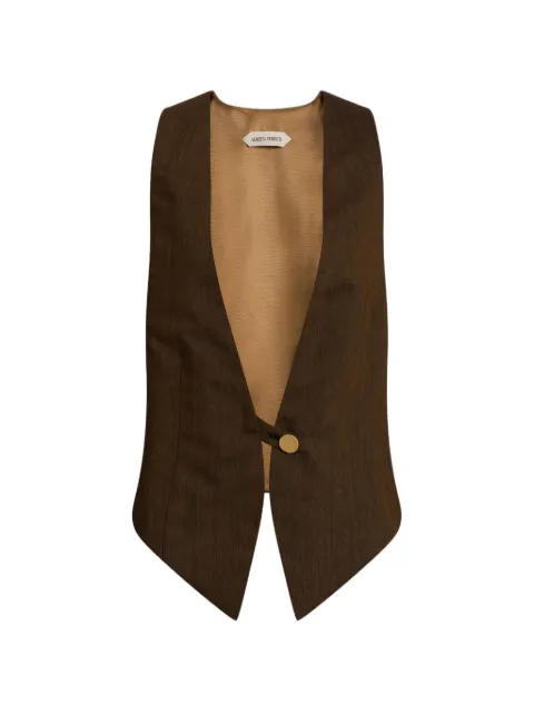Alberta Ferretti button-fastening waistcoat Brown AEF262U10026639