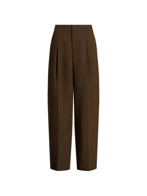 Alberta Ferretti pleated trousers Brown AEF262U03036639