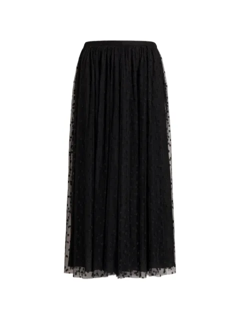 Alberta Ferretti tulle midi skirt Black AEF262U01056620