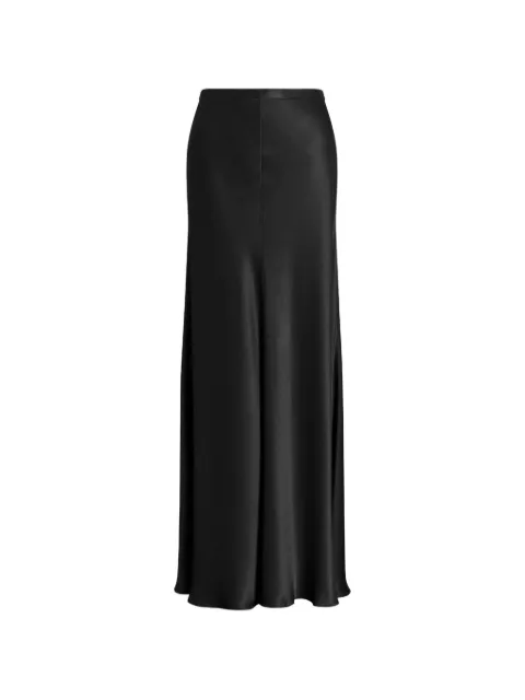 Alberta Ferretti high-waisted satin skirt Black AEF262U01016627