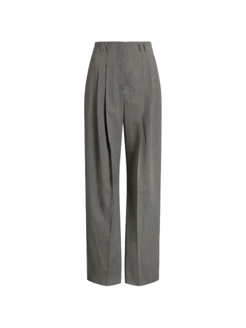 Alberta Ferretti pinstripe pleated trousers Grey AEF262U03086639