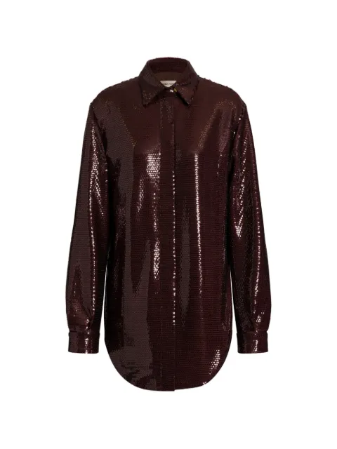 Alberta Ferretti sequin shirt Brown A02206646