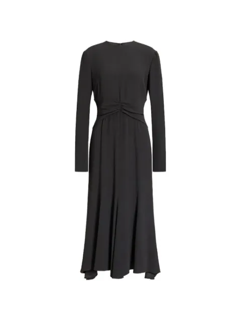 Alberta Ferretti ruched long-sleeve midi dress Grey AEF262U04106627