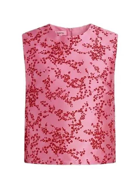 Alberta Ferretti floral-print sleeveless blouse Pink AEF262U08066647