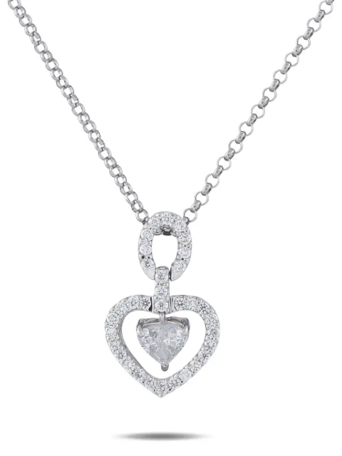 LB Exclusive heart-pendant diamond necklace Silver MF42031326