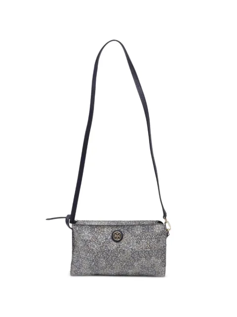 Tory Burch floral-print crossbody bag Blue GILTPUUSBA718277W