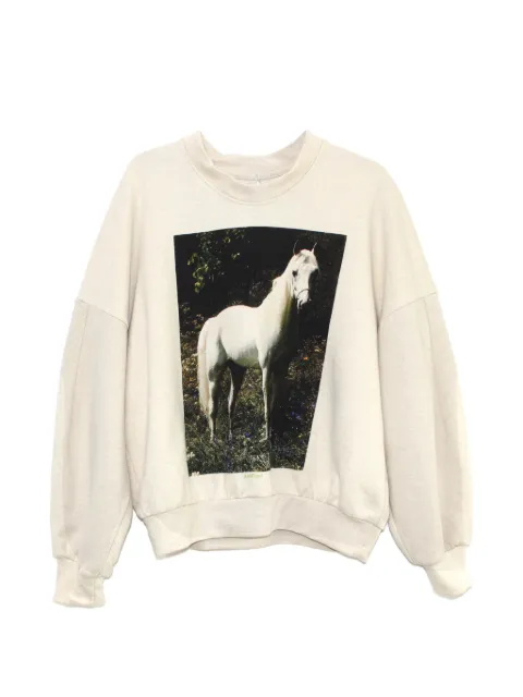 Anntian horse-print sweatshirt Neutrals 389022