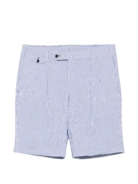 PT Torino striped seersucker shorts Blue CBBS2PZP0CL1SD83